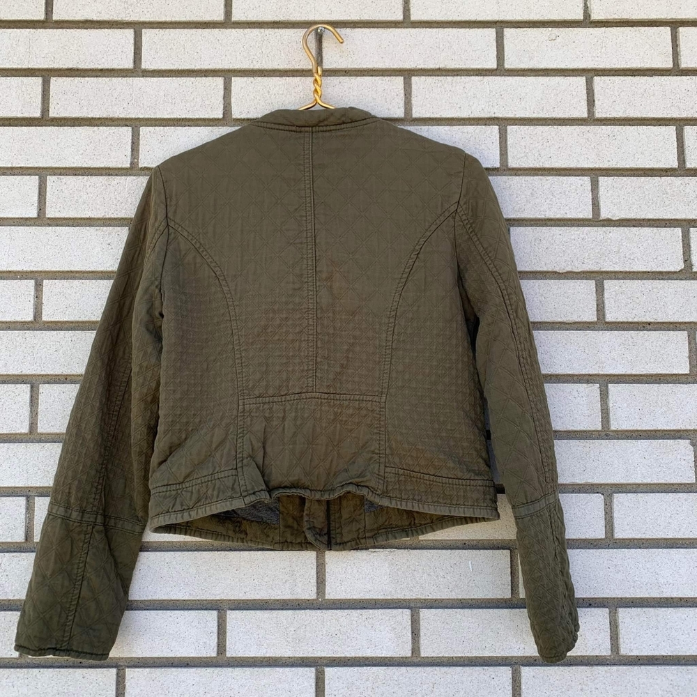 Anthropologie Olive Bomber Jacket - Picture 10 of 10